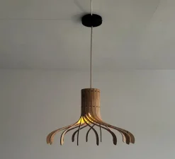 Suspension, Palya, bois, bouleau, Ø50cm, H31cm - Piatoni