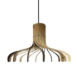 Suspension, Palya, bois, bouleau, Ø50cm, H31cm - Piatoni
