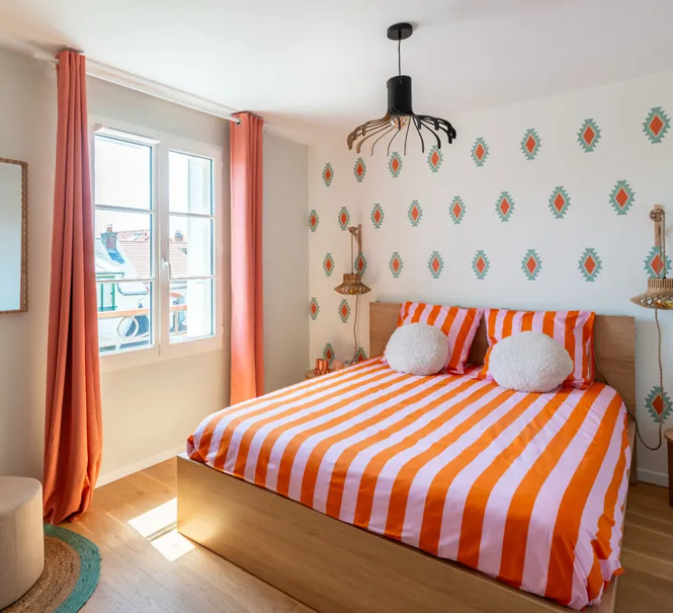 Suspension, Palya, bois de bouleau noir, Ø50cm, H31cm - Piatoni