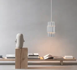 Suspension, pan 190, argent, Ø19cm, H32cm - lyfa