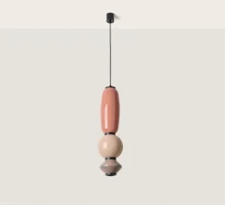 Suspension, Papi, C1233, orange kaki, nude, marron silhouette, Ø18cm, H60,5cm - Aromas del Campo