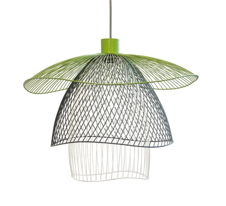 Suspension, Papillon S, Bleu, vert, blanc, Ø56cm, H38,4cm - Forestier