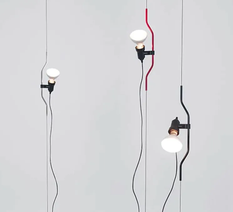 Suspension, Parentesi, nickel, Ø11cm, H400cm - Flos