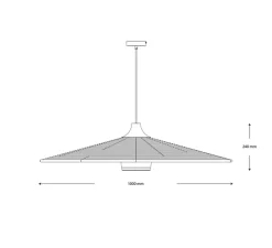 Suspension, Parrot XL, vert, Ø100cm, H24cm - Forestier
