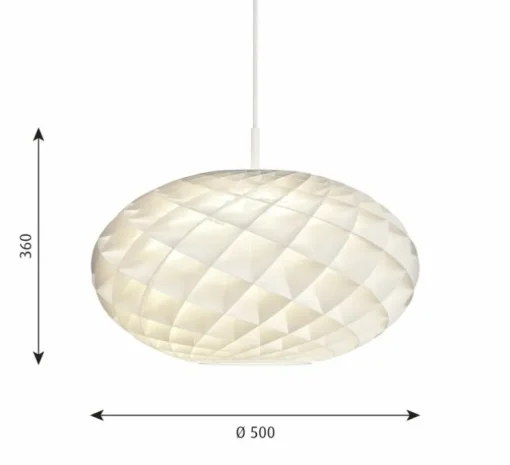 Suspension, Patera Oval, blanc, Ø50cm, H36cm - Louis Poulsen