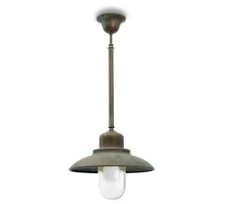 Suspension, Patio 1356, cuivre, IP44, Ø30cm, H67cm - Moretti Luce