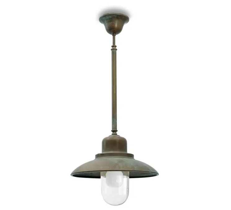 Suspension, Patio 1356, cuivre, IP44, Ø30cm, H67cm - Moretti Luce