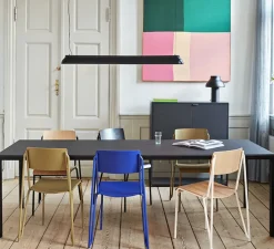 Suspension, PC Linear, noir, LED, 2800K, 2300lm, L120cm, H10cm - Hay