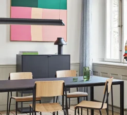 Suspension, PC Linear, noir, LED, 2800K, 2300lm, L120cm, H10cm - Hay