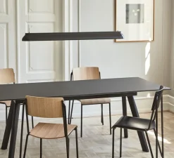 Suspension, PC Linear, noir, LED, 2800K, 2300lm, L120cm, H10cm - Hay