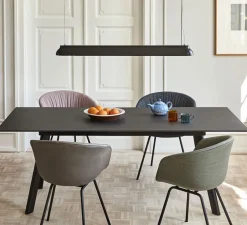 Suspension, PC Linear, noir, LED, 2800K, 2300lm, L120cm, H10cm - Hay