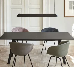 Suspension, PC Linear, noir, LED, 2800K, 2300lm, L120cm, H10cm - Hay