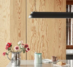 Suspension, PC Linear, noir, LED, 2800K, 2300lm, L120cm, H10cm - Hay