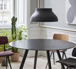 Suspension, PC Pendant L, noir, Ø60cm, H28cm - HAY