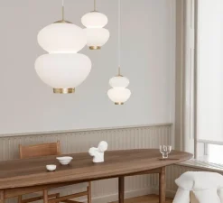 Suspension, Peanut 175, blanc, or, Ø17,5cm, H29cm - lyfa