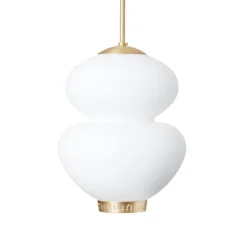 Suspension, Peanut 250, blanc, or, Ø25cm, H42cm - lyfa
