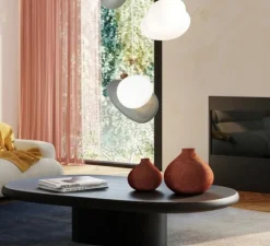 Suspension, Pebble A Perle / C Perle, blanc, LED dimmable, 2700K, 1750lm, L21cm, H30,5cm - A-N-D