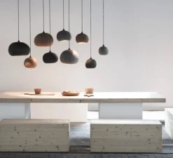 Suspension, Pebble M, terracotta, L35,5cm, H21,5cm - Ay Illuminate