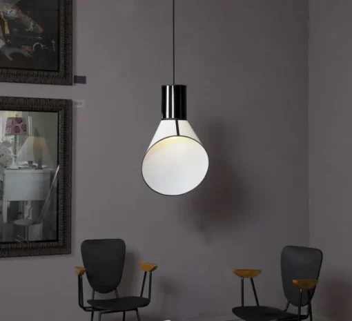 Suspension, Petit Cargo, noir, blanc, H65cm - Designheure