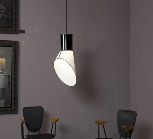 Suspension, Petit Cargo, noir, blanc, H65cm - Designheure