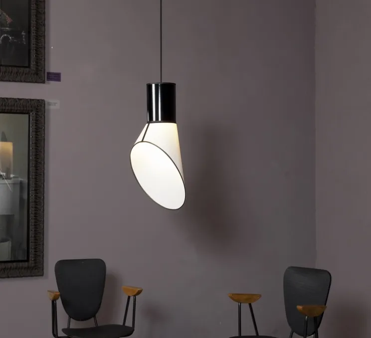 Suspension, Petit Cargo, noir, blanc, H65cm - Designheure