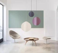 Suspension, Petit Moon, gris, Ø35cm, H13cm - DesignHeure