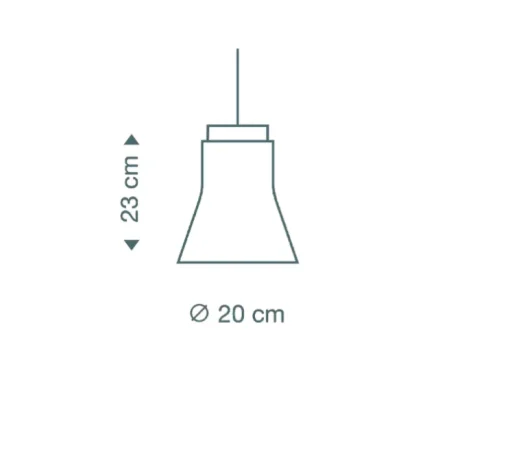 Suspension, Petite 4600, blanc, Ø20cm, H23cm - Secto Design