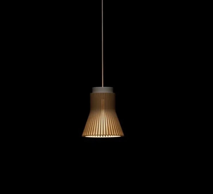 Suspension, petite 4600, bouleau naturel, LED, 2800k, 480lm, Ø20cm, H23cm - Secto Design