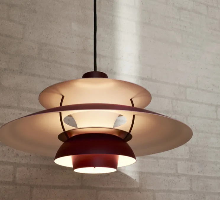 Suspension, PH 5, bordeaux monochrome, Ø50cm, H26,7cm-Louis Poulsen