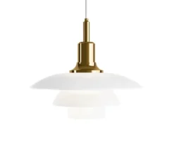 Suspension, PH 3½-4, opal, laiton, Ø33cm, H28,8cm - Louis Poulsen
