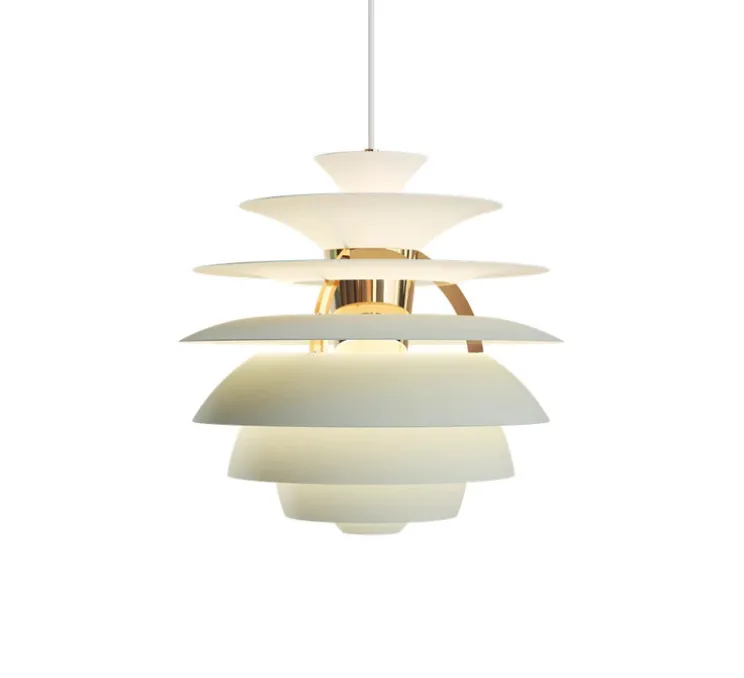 Suspension, PH Snowball, vert, laiton, Ø40cm, H39cm - Louis Poulsen