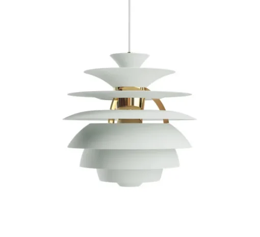 Suspension, PH Snowball, vert, laiton, Ø40cm, H39cm - Louis Poulsen