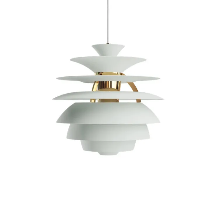 Suspension, PH Snowball, vert, laiton, Ø40cm, H39cm - Louis Poulsen