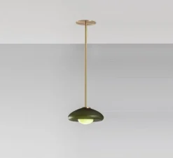 Suspension, Pillow Small, Gris dépoli, bleu céladon, Ø23cm, H11,5cm - SkLO Studio