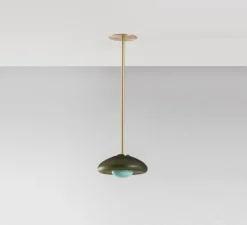 Suspension, Pillow Small, Gris dépoli, bleu céladon, Ø23cm, H11,5cm - SkLO Studio