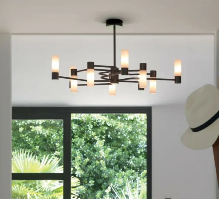 Suspension, plafonnier, NATA, 10, noir, Ø83cm, H44cm - Manufacture