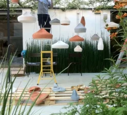 Suspension, Pleat Box 36, blanc, H16cm, Ø34cm - Marset