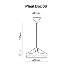 Suspension, Pleat Box 36, blanc, H16cm, Ø34cm - Marset
