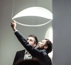 Suspension, Plena dimmable, blanc, LED, 2700K, 3530lm, L70cm, H27cm - Foscarini