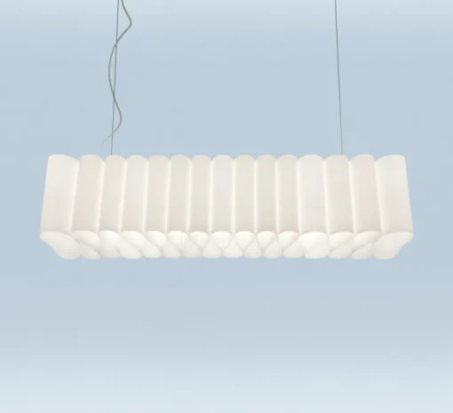 Suspension, Pli, blanc, LED, dim, 2700K, 4640 lm, L85cm, H18cm - Foscarini