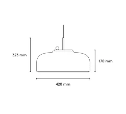 Suspension, Podgy, bleu navy, Ø42cm, H27cm - Please Wait to be Seated