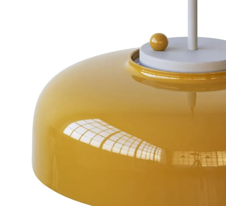 Suspension, Podgy, jaune safran, Ø42cm, H27cm - Please Wait to be Seated
