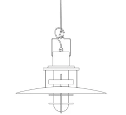 Suspension, Polo, anthracite, LED, Ø48cm, H40cm - MARTINELLI LUCE