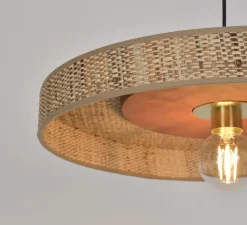 Suspension, Portinatx, terracotta, Ø50cm, H6cm - Market Set