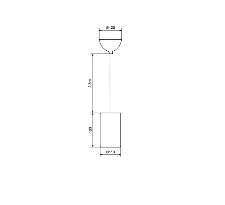 Suspension, Porto S, liège, Ø11cm, H18,5cm - Belid