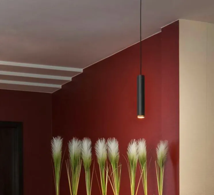 Suspension pour rail, GRIP! L, noir & or, Ø5,7cm, H31,5cm - SLV