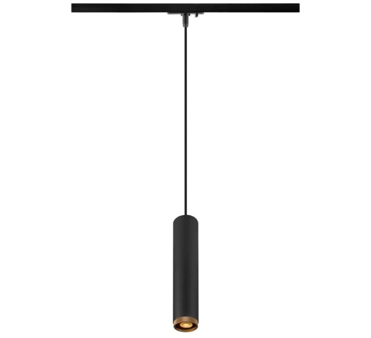 Suspension pour rail, GRIP! L, noir & or, Ø5,7cm, H31,5cm - SLV