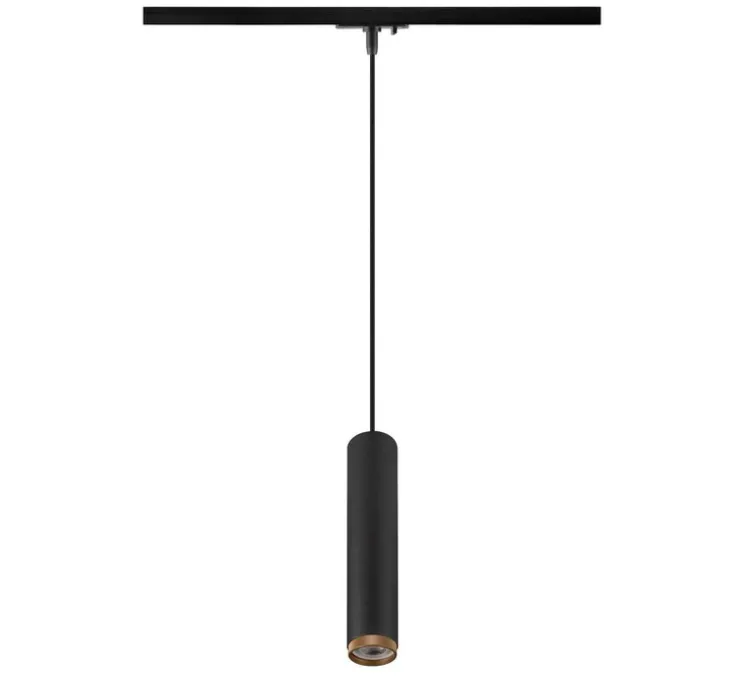 Suspension pour rail, GRIP! L, noir & or, Ø5,7cm, H31,5cm - SLV