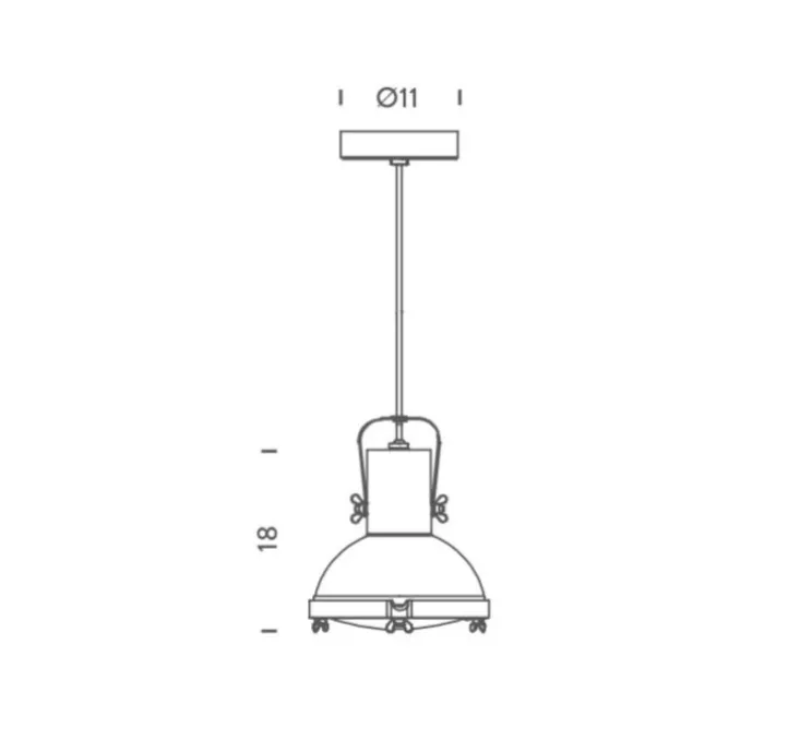 Suspension, Projecteur 165, bleu, Ø22cm, H18cm - Nemo Lighting