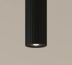 Suspension, Prolix , noir, LED, dim, 2700k, 217 lm, Ø20cm, H3,8cm - LEDs C4